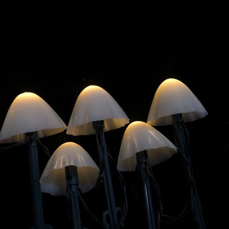 LED Solar Mushroom Outdoor Waterproof Christmas Day Garden Landscape Lights