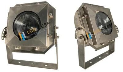 Stainless Steel 316 Housing Marine Navigation LED Flood Lights 24 Volt 100W LED Floodlight (5000K)