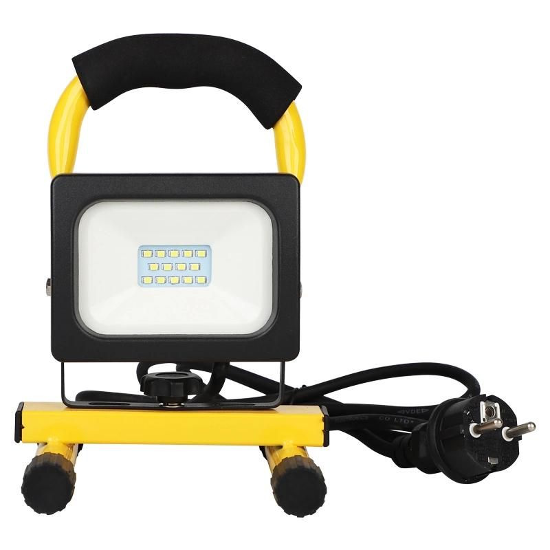 LED Flood Light 10W with Cable and Plug IP65 LED Flood Light Outdoor