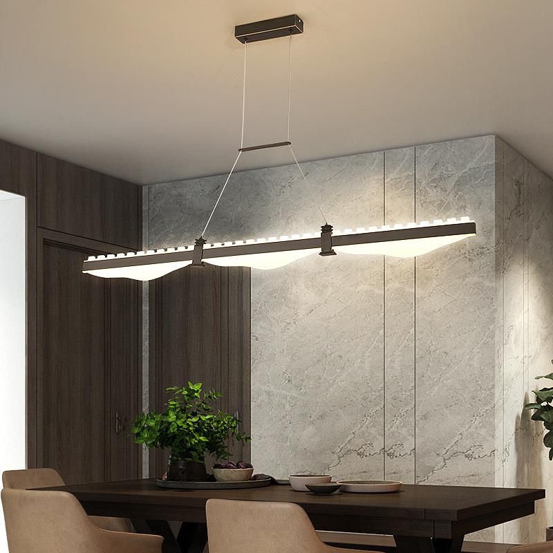 2022 LED Pendant Light Modern Chandelier Lighting 2 Rings Adjustable Ceiling Pendant Light