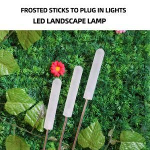 Frosted Acrylic Outdoor Garden Park Solar Landscape Lamp Ground Plug-in Lamp