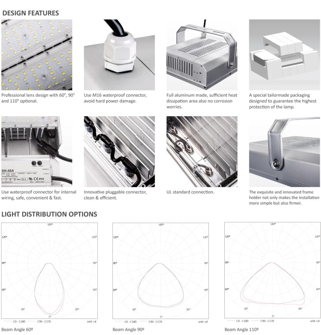 40W 50W 60W Module Design Waterproof LED Flood Light Fixture