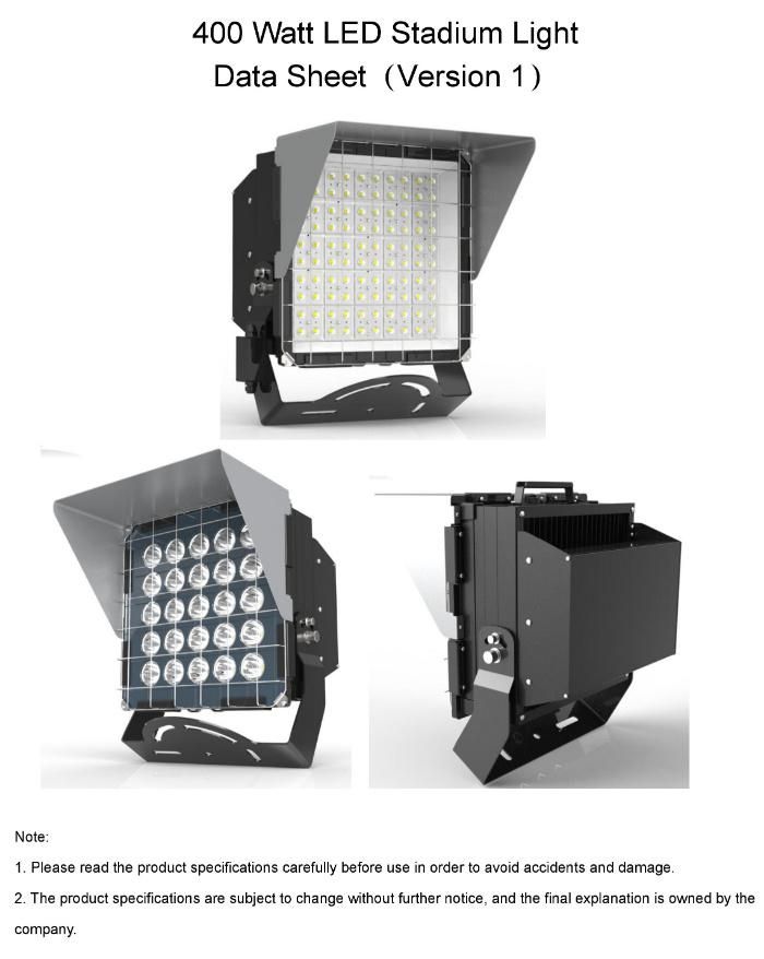 Rygh CREE Chip 400W Outdoor Basketball Court Stadium High Mast LED Projection Flood Light