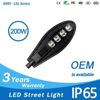 Competitive Price IP65 COB Sword Shape Street Lamp Outdoor 200W LED Street Light