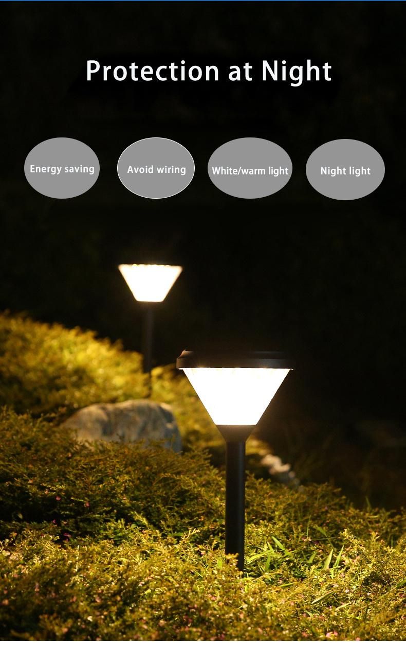 Solar Decorative Lawn Lamp Hourglass Black Cable-Free Garden Villa Residential Lighting Lamps