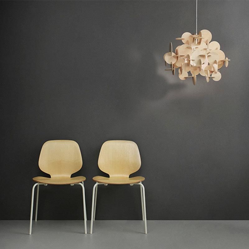 2022 Contemporary Restaurant Cafe Decorated Wood Mini LED Chandelier Pendant Lights Hotel Living Chandelier Light