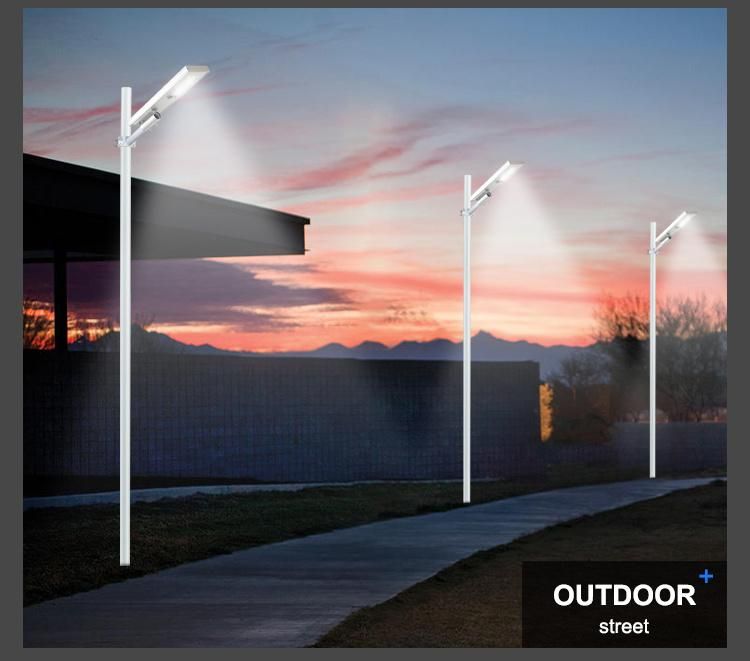 150W Solar Street Light Outdoor, IP65 Waterproof Dusk to Dawn Solar LED Street Light