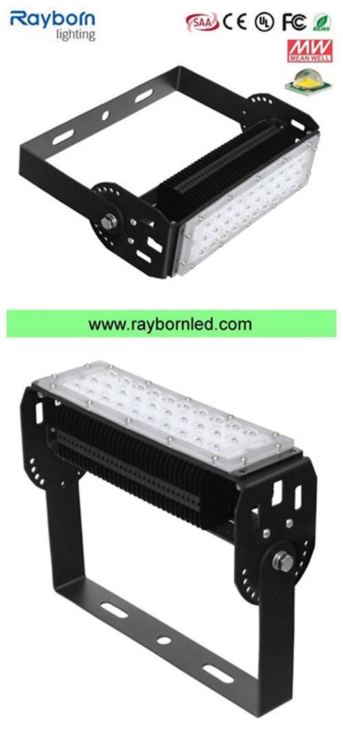 Meanwell Power with 5 Years Warranty 50W 100W 200W LED Modular Flood Light IP65 Waterproof