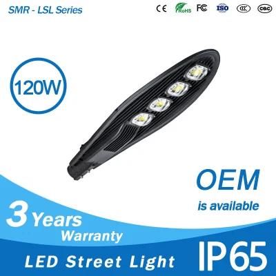 Energy Saving Die-Cast Aluminum 120W COB LED Street Light Sale