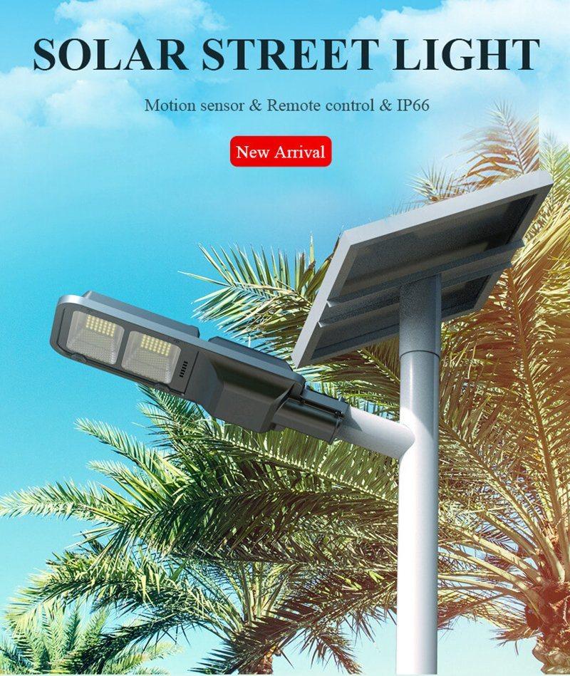 100W Outdoor Solar Street Lamp Waterproof Solar Powered LED Street Light