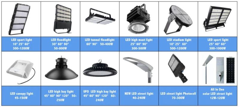 Outdoor150W 200W Area Parking Light LED Roadway Lighting