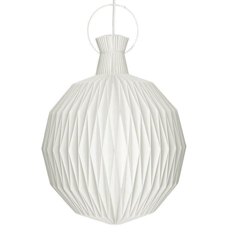 2022 White Spherical Handmade Origami Chandelier, Fold The Paper Lamp, Decoration Paper Lamp