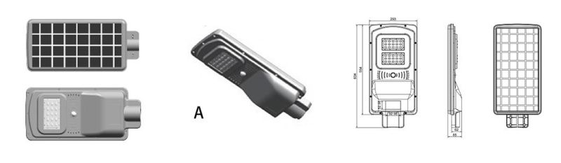 Solar Manufacturer Factory Distributor 10W 20W 30W Lithium Battery LED Street Outdoor All in One SMD Street Light