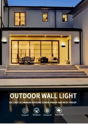 Household Hotel Corridor Garden Waterproof Die Casting Aluminium Wall Mount Outdoor LED Lamp Lights