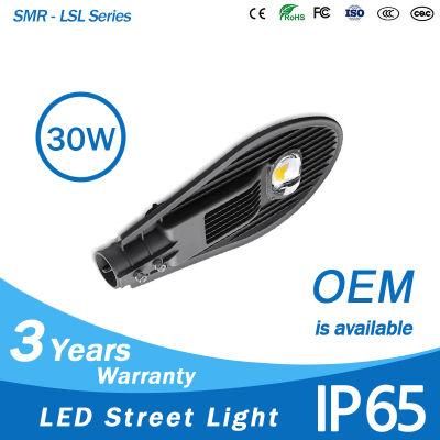 Ce RoHS IP65 30W COB LED Street Light LED Street Lighting