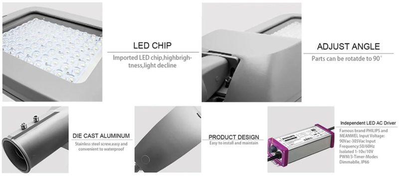 OEM Outdoor Lighting IP66 130-160lm LED Street Lamp 50W 100W 150W LED Street Light Manufacturers Price