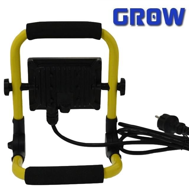 50W Waterproof Adjustable Outdoor LED Floodlight with Bracket and Rubber Cable with Plug