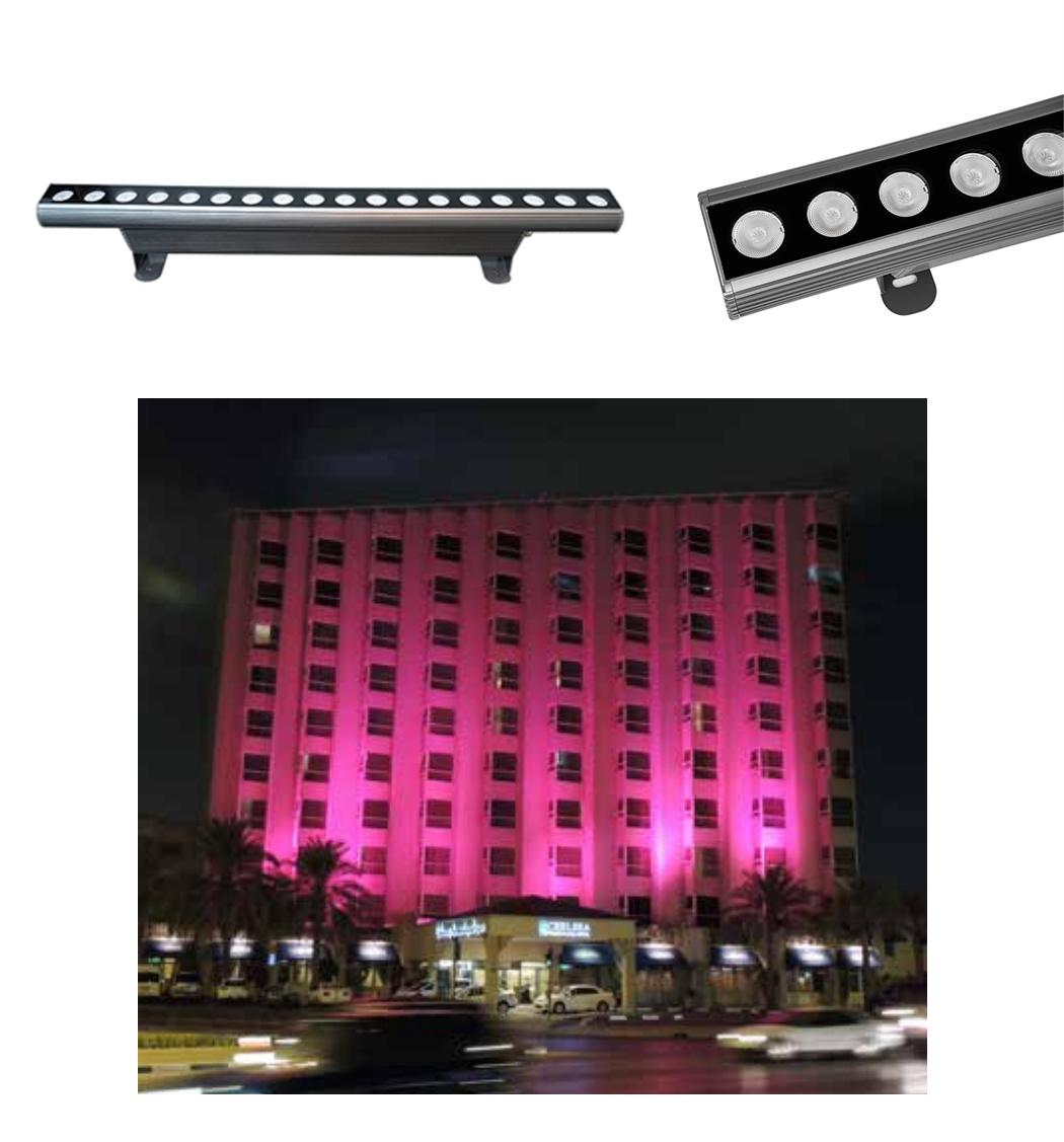 ETL CE Facade Lighting IP65 LED 108W LED Wallwasher Light