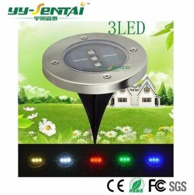 Solar LED Underground Light 0.5W Outdoor LED Solarlight for Gardon Lighting