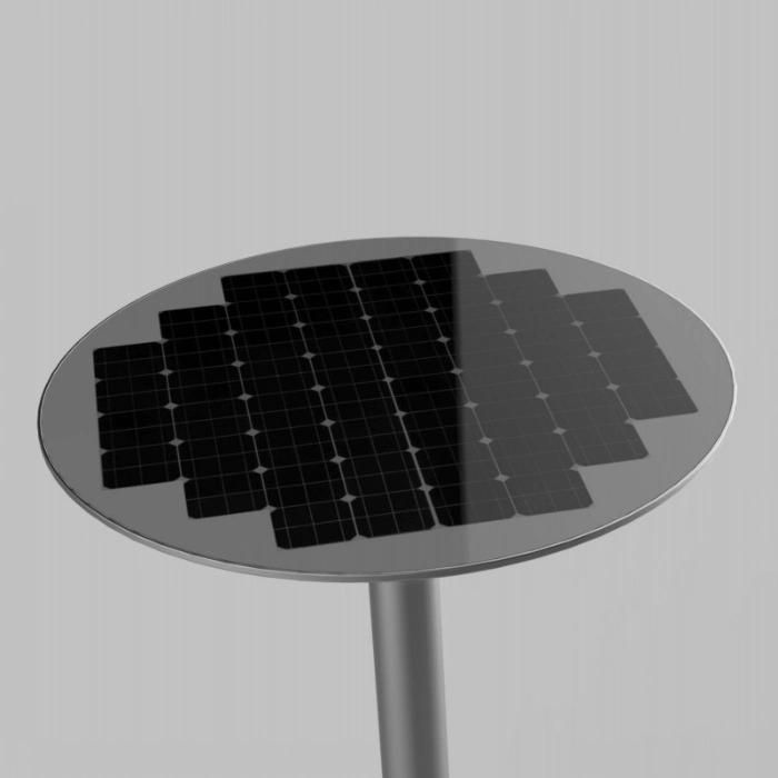 30W Waterproof Solar Park Pathway Integrated UFO Solar Street Pole LED Garden Lights Outdoor