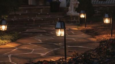 Ala Outdoor Exterior Commercial 10W Solar LED Landscape Garden Bollard Lights