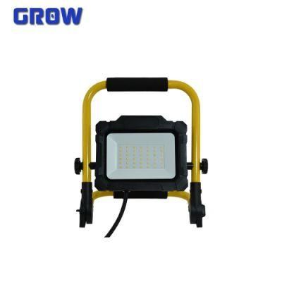 Floodlight Factory IP65 Outdoor Emergency Floodlight 30W with New ERP 95lm/W LED Rechargeable Flood Light