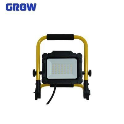 Floodlight Factory IP65 Outdoor Emergency Floodlight 30W with New ERP 95lm/W LED Rechargeable Flood Light