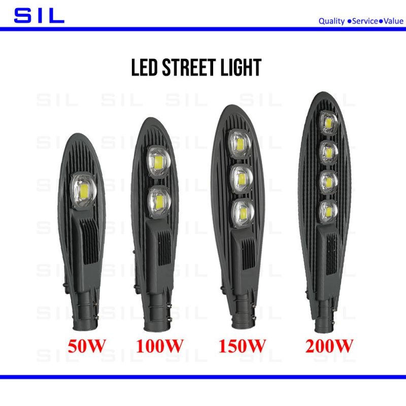 New Design LED Streetlight Aluminum IP65 Waterproof 50W 100W 150W 200W Outdoor COB LED Street Light