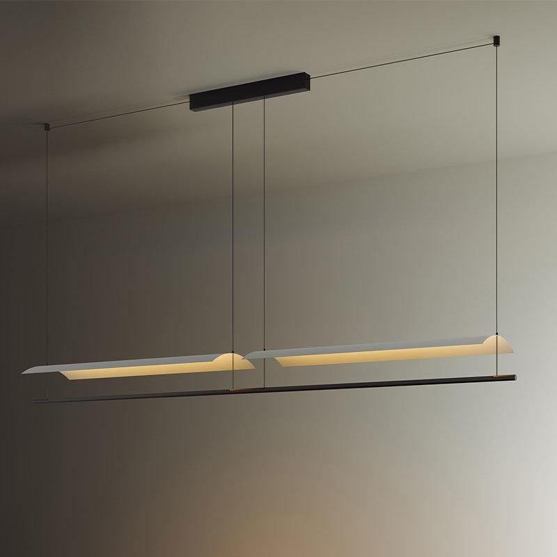 2022 Home Decorative Nordic Aluminum Chrome Tea Room Lamps Modern Chinese Chandelier LED Pendant Light