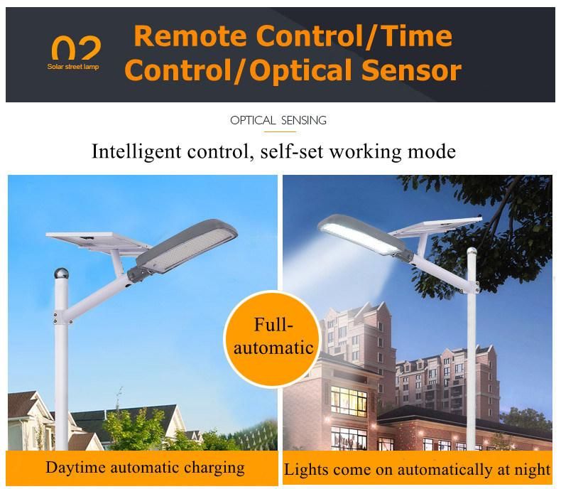 Economical Remote Control Waterproof Outdoor 50W LED Solar Street Light