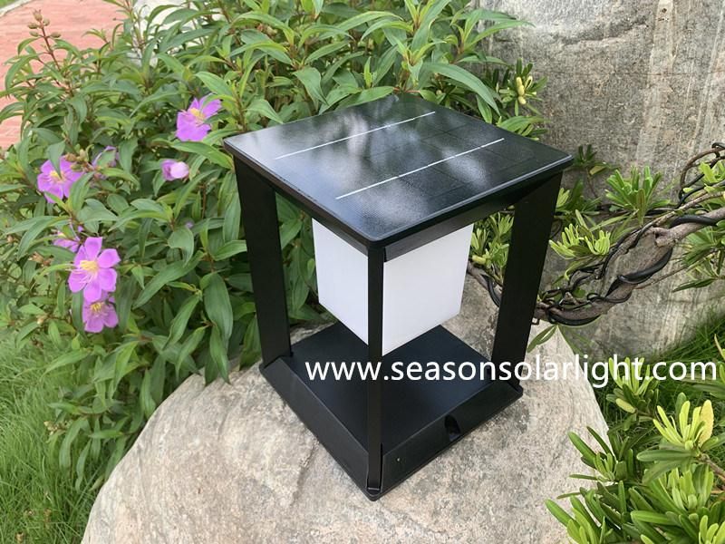 Bright Smart Control Solar Battery Lighting 5W Outdoor Solar Garden Light with LED for Gate Post Lighting