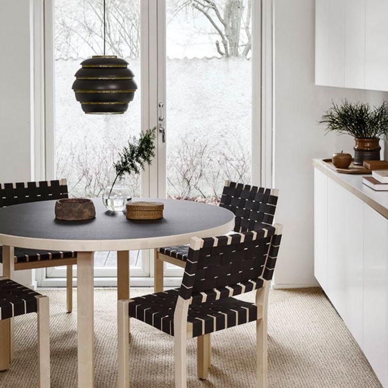 2022 Nordic Finnish Design White Round Globe-Shaped Multi-Layer Honeycomb Chandelier for Kitchen Dining Hotel Pendant Light
