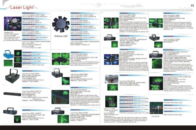 New Arrival 100MW Green Moving Head Laser Light