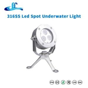 9watt 316ss LED Underwater Spot Light with CE RoHS