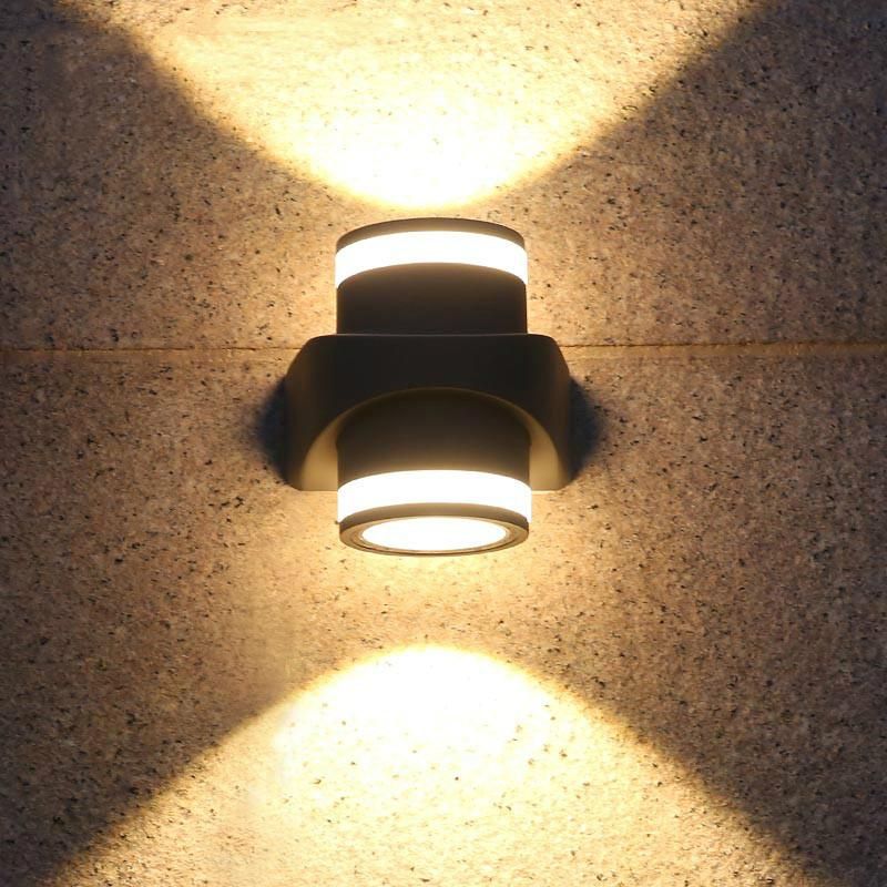 Modern Simple Outdoor Wall Lamp Waterproof up Down Wall Lights Landscape Lighting (WH-HR-20)