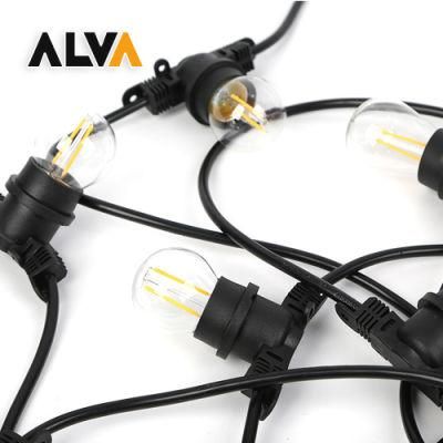 LED Outdoor String Lighting Holiday Light with E27 Socket Decoration String with VDE, CE