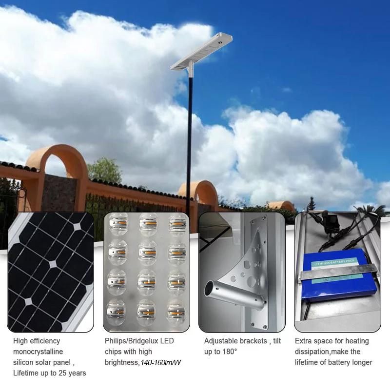 20-200watts 3-5 Years Warranty All in One LED Street Light Solar Lightings