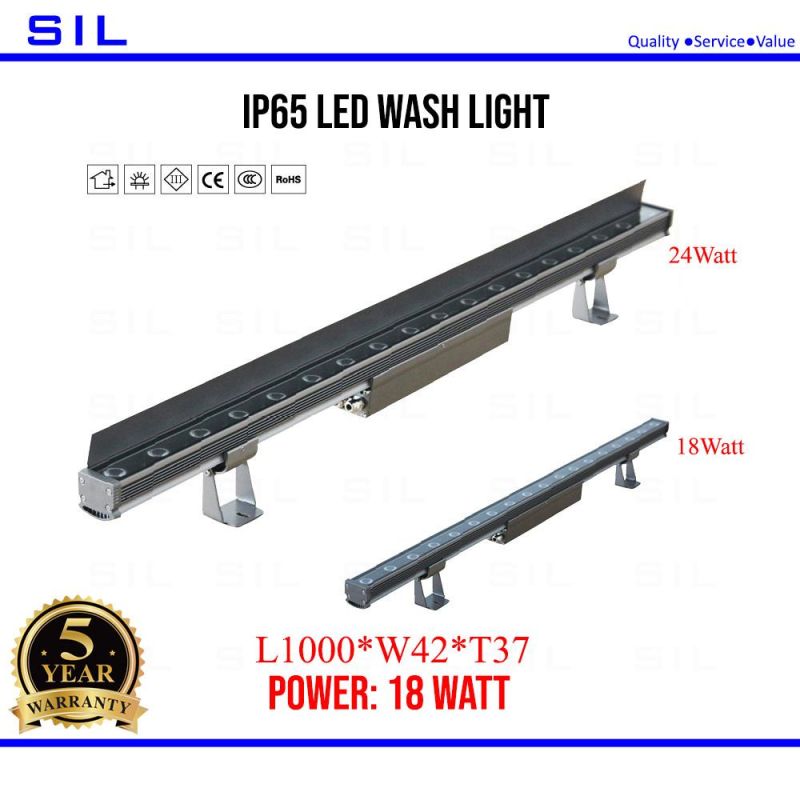 LED Linear Light Stainless Steel Front Cover for Landscape 18W Light Wall Wash Light
