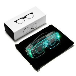 New APP Illuminated Glasses Shutter Heart-Shaped Christmas LED Bluetooth Holiday Gift Party Supply Glasses