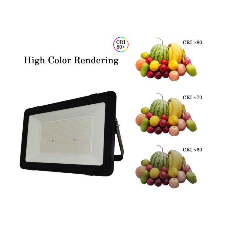 Factory Direct LED Flood Light 300W High Power High Brightness LED Floodlight for Outdoor Work Energy Saving Slim Flood Light with CE RoHS ERP Approval