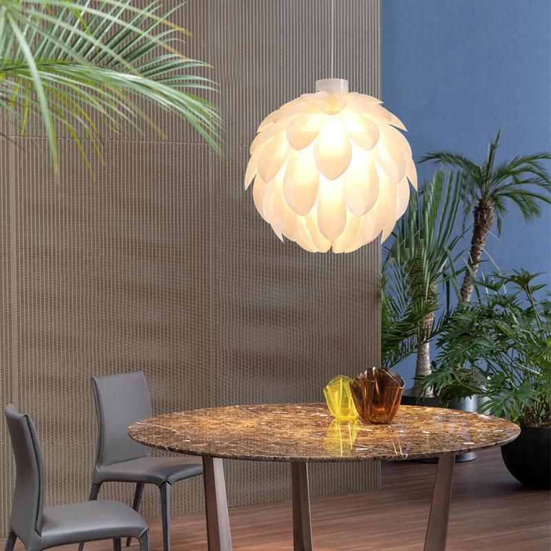 2022 Nordic Bedroom Chandelier Warm Romantic Creative Petal Pine Cone Restaurant Pendant Light