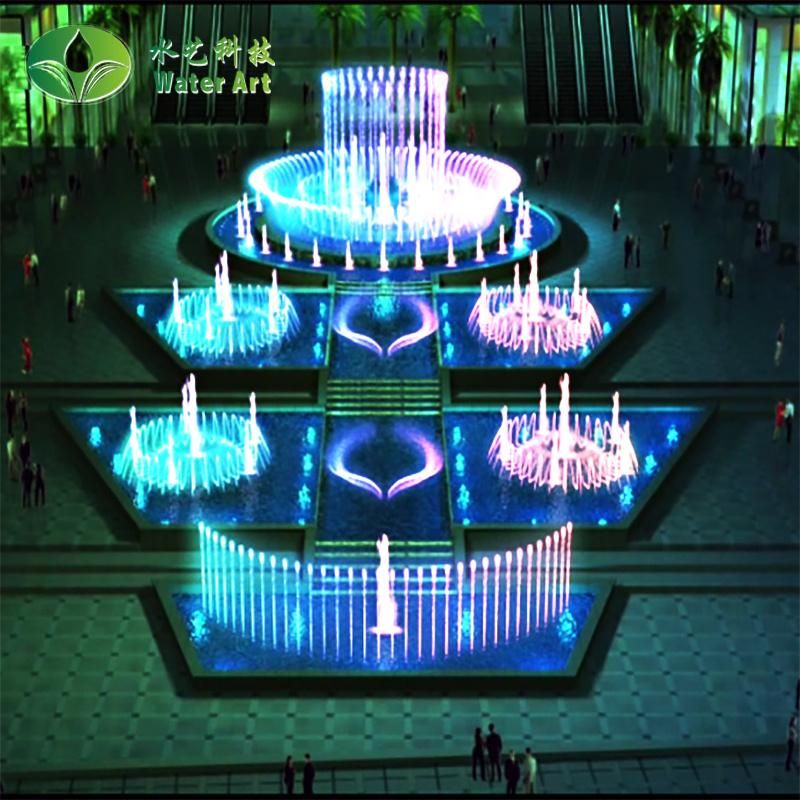 4m Warm White LED Outdoor Landscape Laser Shower LED Motif 3D LED Fountain