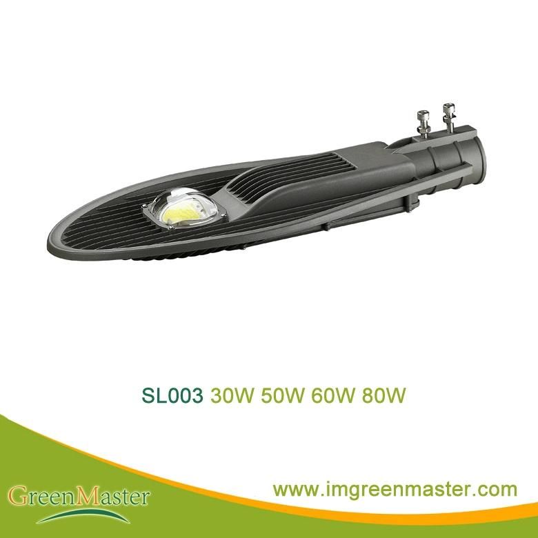 SL003 150W High Quality Tempered Glass COB LED Street Light