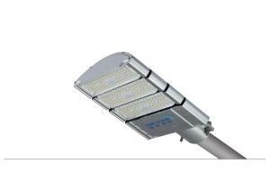 Road Lighting: 150W, 120lm/W, 18000lm, 2700-6500K, AC100-240V, 125degree, CRI 70ra, 50000hrs, IP68 for LED Module, IP67 for Power Source, LED Street Light