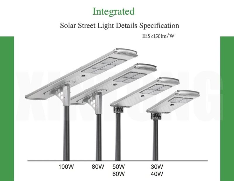 120W 60W Solar LED Street Light Wall Hangingsolar LED Street Light Remote Control