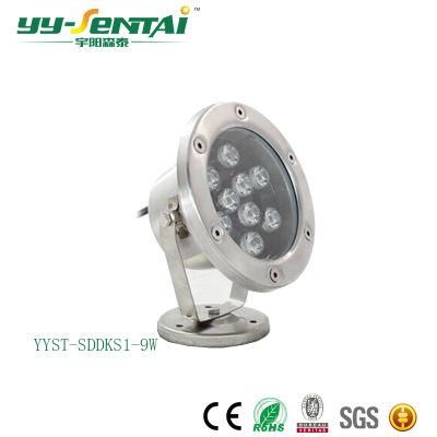 9W LED Underwater Light for Outdoor Pool Lighting