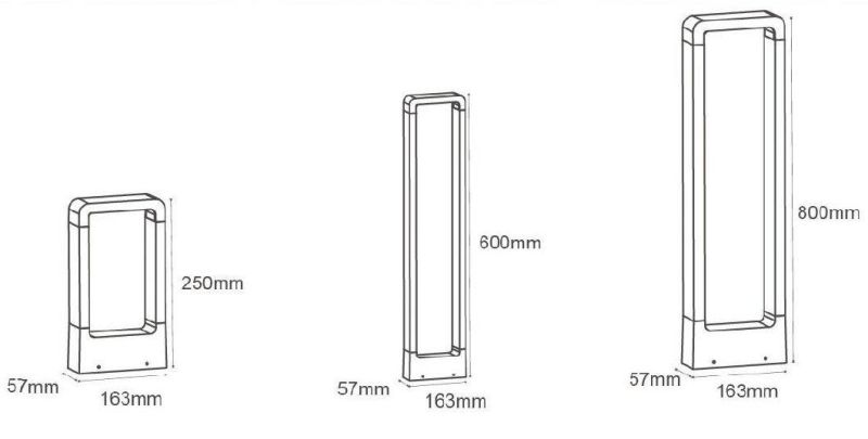 New Design LED Lawn Light Aluminum IP65 Outdoor Light LED Bollard Light Landscape Light