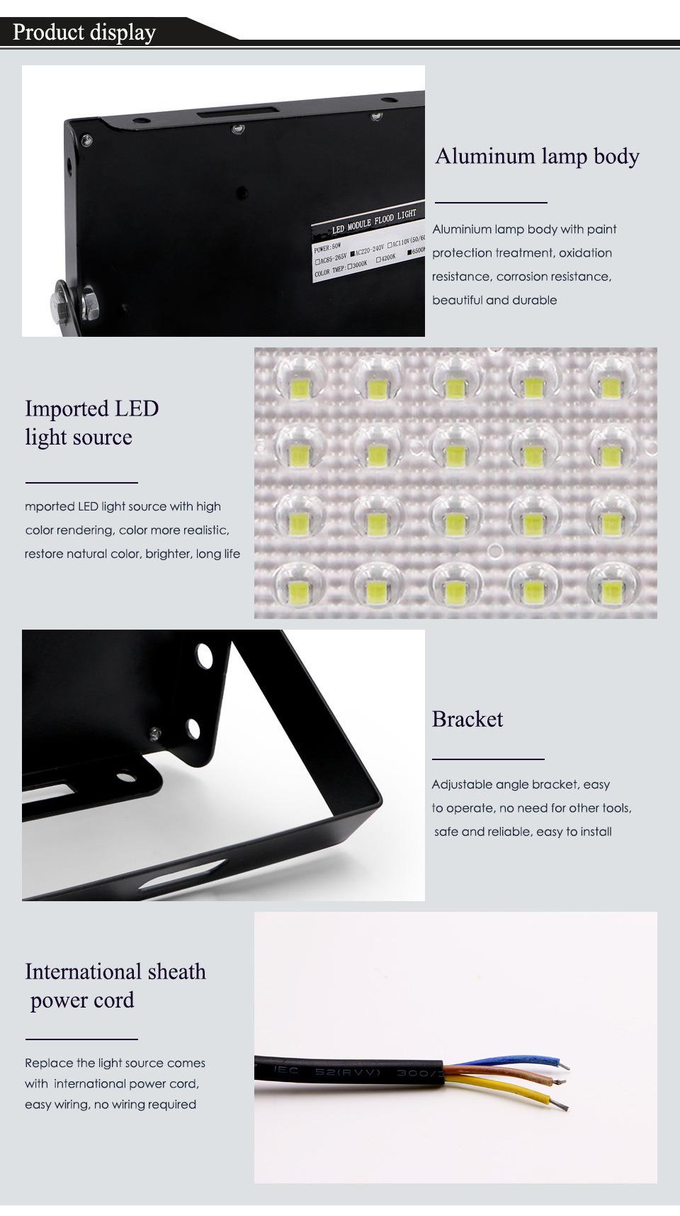 Wholesale IP65 Waterproof 400 Watt Outdoor LED Spotlight Tunnel Flood Lights