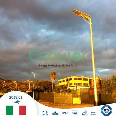 60W 5yrs Integrated All in One Solar Street Light with LiFePO4 Lithium Battery