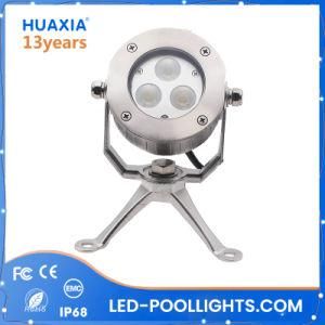 12V/24VDC&#160; 9watt&#160; 316&#160; Stainless&#160; Steel&#160; LED&#160; Underwater&#160; Spot&#160; Light&#160; Fixture&#160;